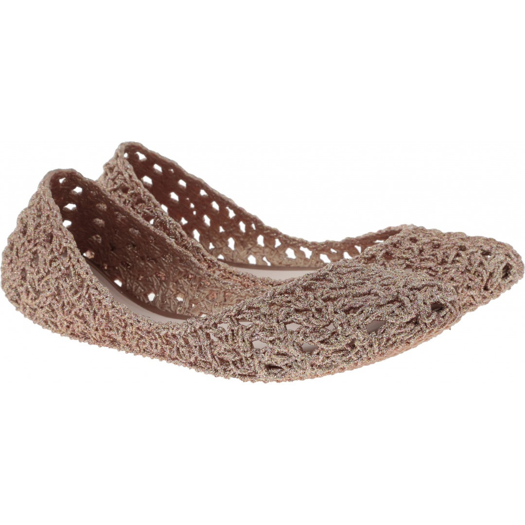 Różowe Balerinki MELISSA Campana Crochet 32246 51801 - Baleriny