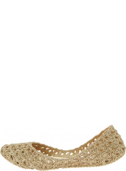 Złote Balerinki MELISSA Campana Crochet 32246 51800 - Baleriny