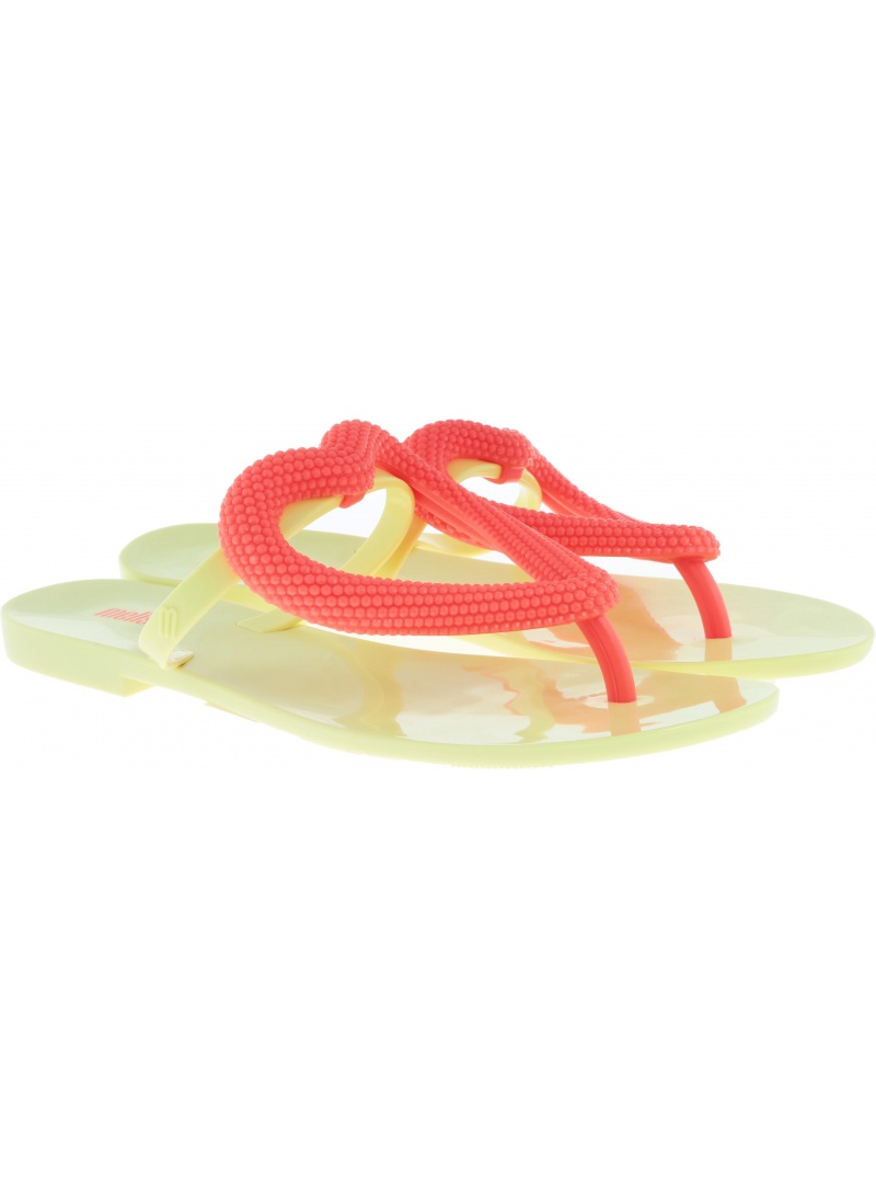 Żółte Japonki MELISSA Big Heart 32627 53527 - Japonki
