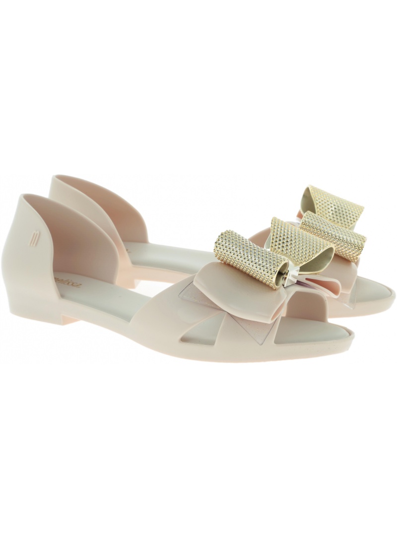 Beżowe Balerinki MELISSA Seduction V 32663 01127 - Baleriny Beżowe Balerinki MELISSA Seduction V 32663 01127 - Baleriny