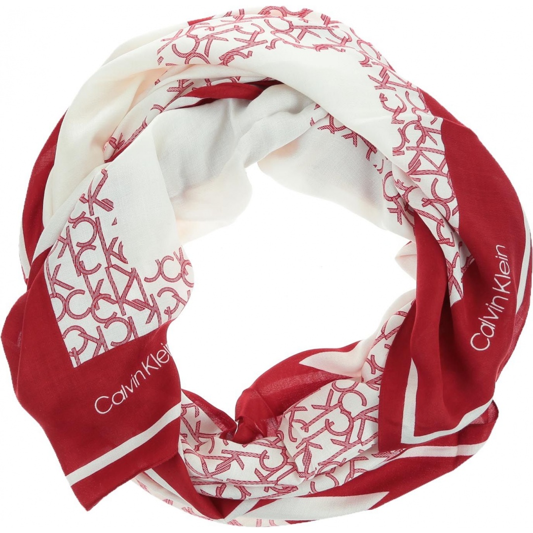 Chusta CALVIN KLEIN Geo Quilt Scarf K60K605145 635 - Szale i