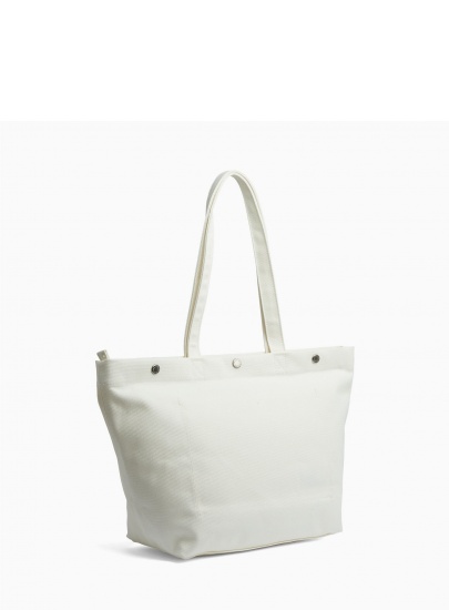 Biała Torba CALVIN KLEIN JEANS CANVAS K60K605310 102 - Na ramię