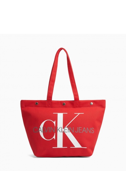 Czerwona Torba CALVIN KLEIN JEANS CANVAS K60K605310 631 - Na