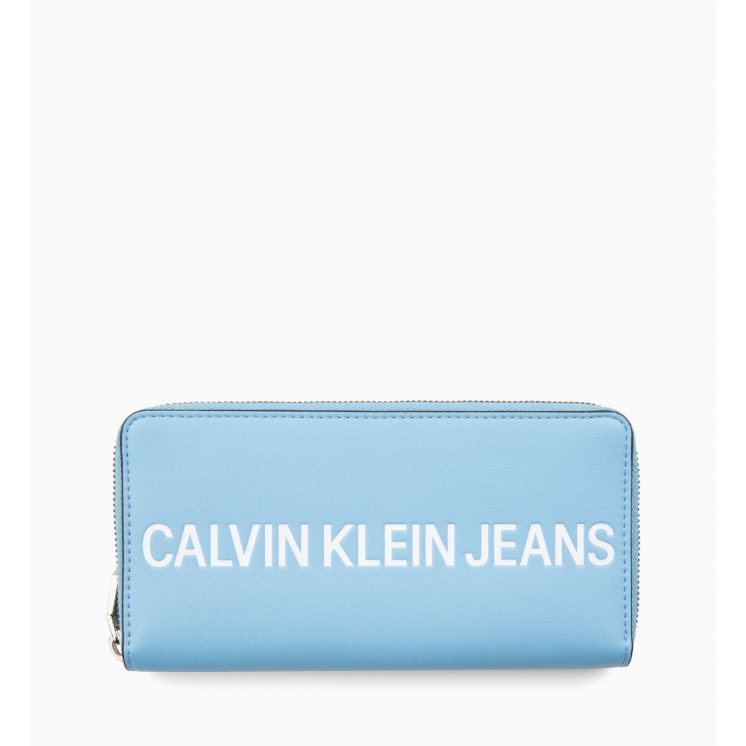 Niebieski Portfel CALVIN KLEIN Sculpted Logo Large K60K605266