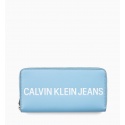 Niebieski Portfel CALVIN KLEIN Sculpted Logo Large K60K605266