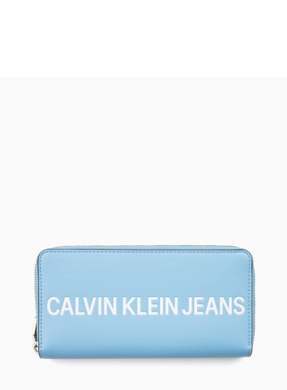 Niebieski Portfel CALVIN KLEIN Sculpted Logo Large K60K605266