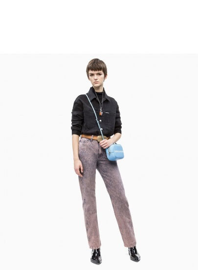 Niebieska Torebka CALVIN KLEIN Sculpted Logo Camera Bag