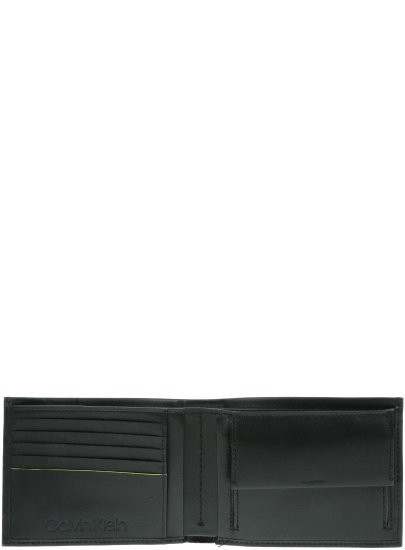 Czarny Portfel CALVIN KLEIN Elevated 5cc Coin K50K504451 001 -
