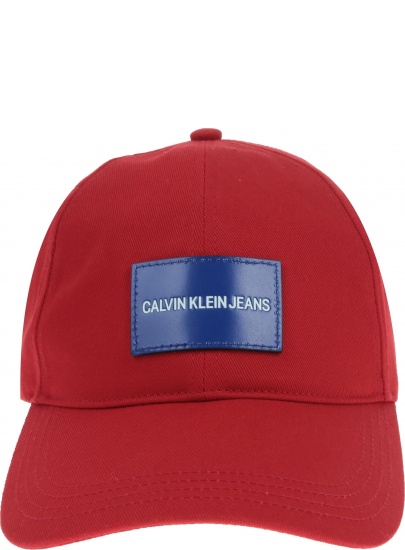 Czerwona CZAPKA CALVIN KLEIN Jeans Cap K50K504562 638