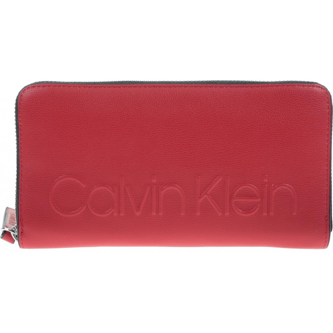 Czerwony Portfel CALVIN KLEIN Enged Large K60K605090 635 -