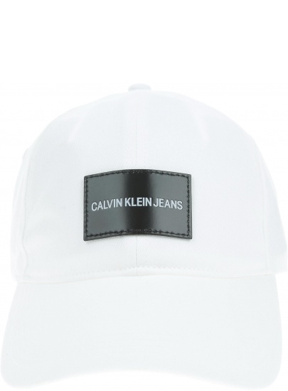 Biała CZAPKA CALVIN KLEIN Jeans Cap K60K605281 107