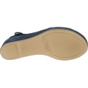 Granatowe Zamszowe Sandały HOGL 7-10 3202 blue - Sandały