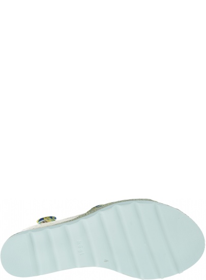 Kolorowe Sandały HOGL 7-10 3226 blue/multi - Koturny