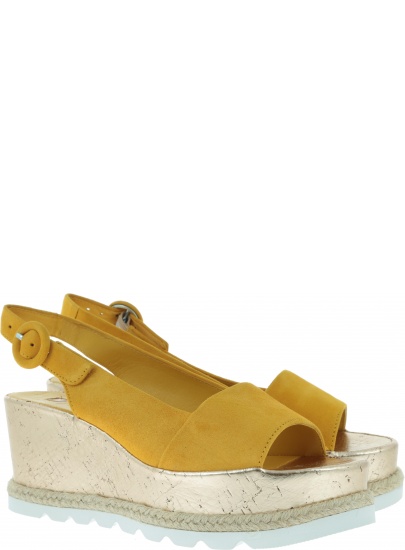 Żółte Sandały HOGL 7-10 3242 yellow - Koturny