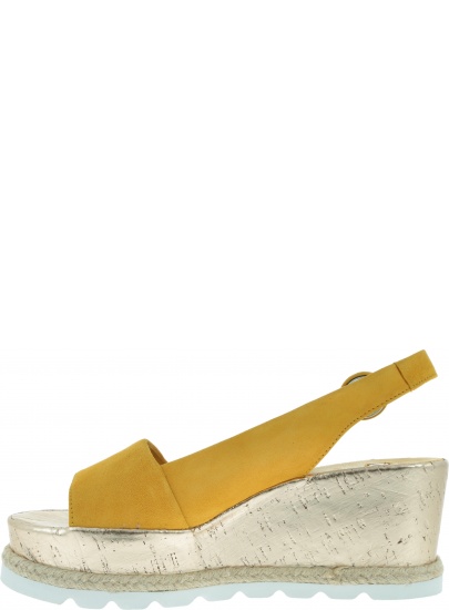 Żółte Sandały HOGL 7-10 3242 yellow - Koturny