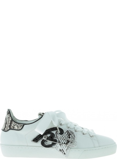 Białe skórzane Trampki HOGL 7-10 0320 - Trampki