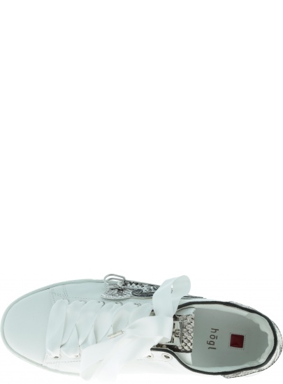Białe skórzane Trampki HOGL 7-10 0320 - Trampki