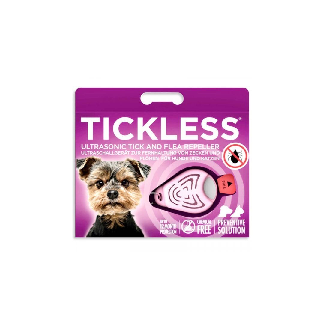 Odstraszacz kleszczy dla psów Tickless Pet - Pink - Strona