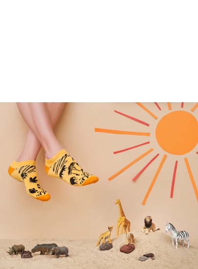 Kolorowe skarpetki Spox Sox Stopki Safari