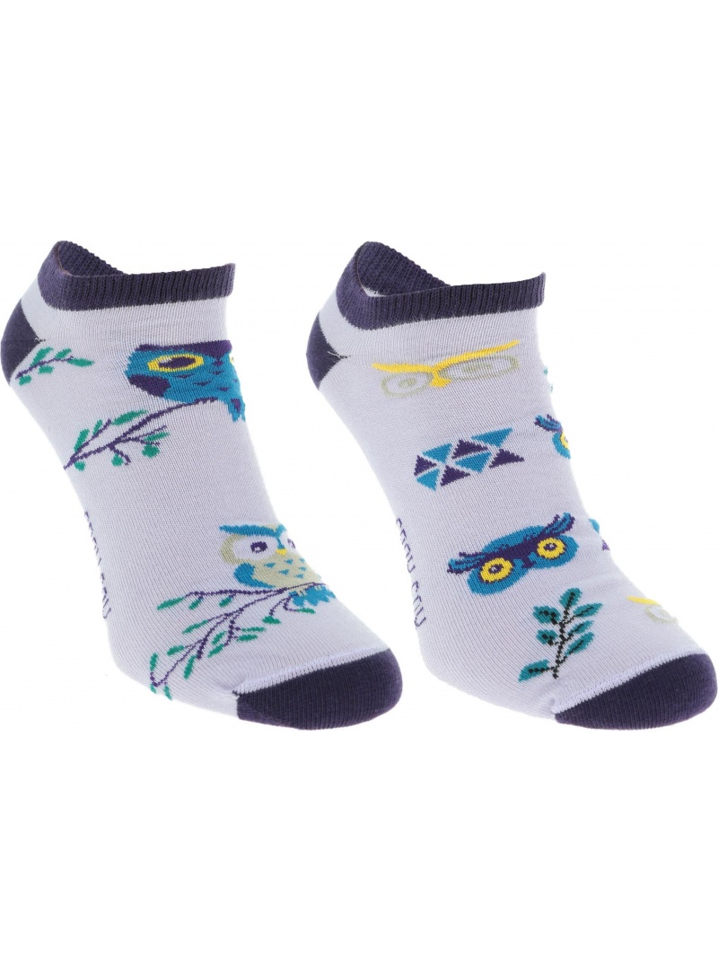 Fioletowe Skarpetki Spox Sox Sowy Fioletowe Skarpetki Spox Sox Sowy