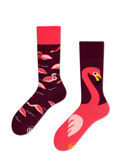 Many Mornings SOCKS PINK FLAMINGO | EN