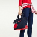 Granatowa torebka TOMMY HILFIGER Varsity AW0AW06123 901