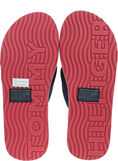 Japonki Tommy Hilfiger BADGE TEXTILE BEACH MIDNIGHT FM0FM02076 403