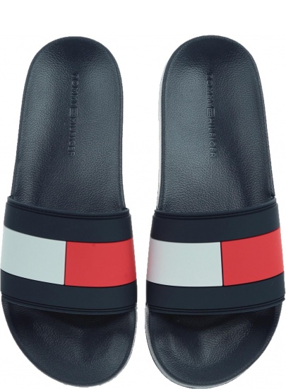Klapki Tommy Hilfiger ESSENTIAL FLAG POOL RWB FM0FM02327 020