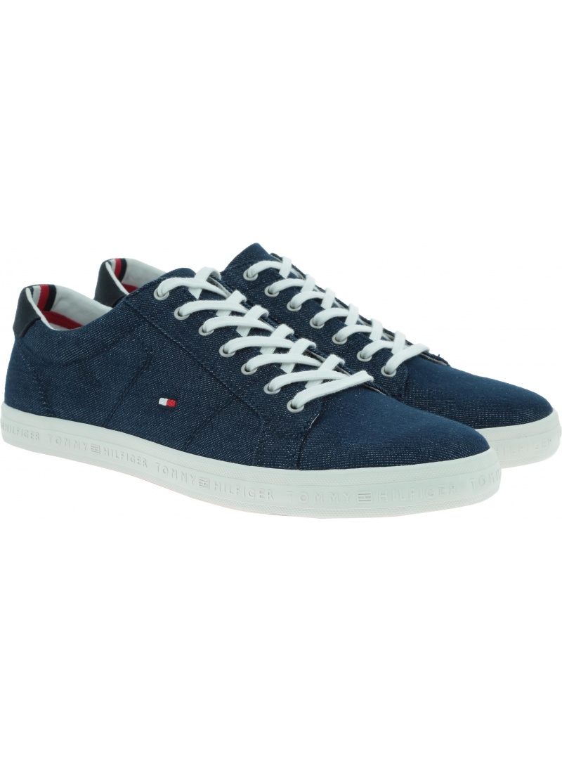 Denimowe Trampki Tommy Hilfiger ESSENTIAL LONG LACE MIDNIGHT FM0FM00473 403 Denimowe Trampki Tommy Hilfiger ESSENTIAL LONG LACE MIDNIGHT FM0FM00473 403