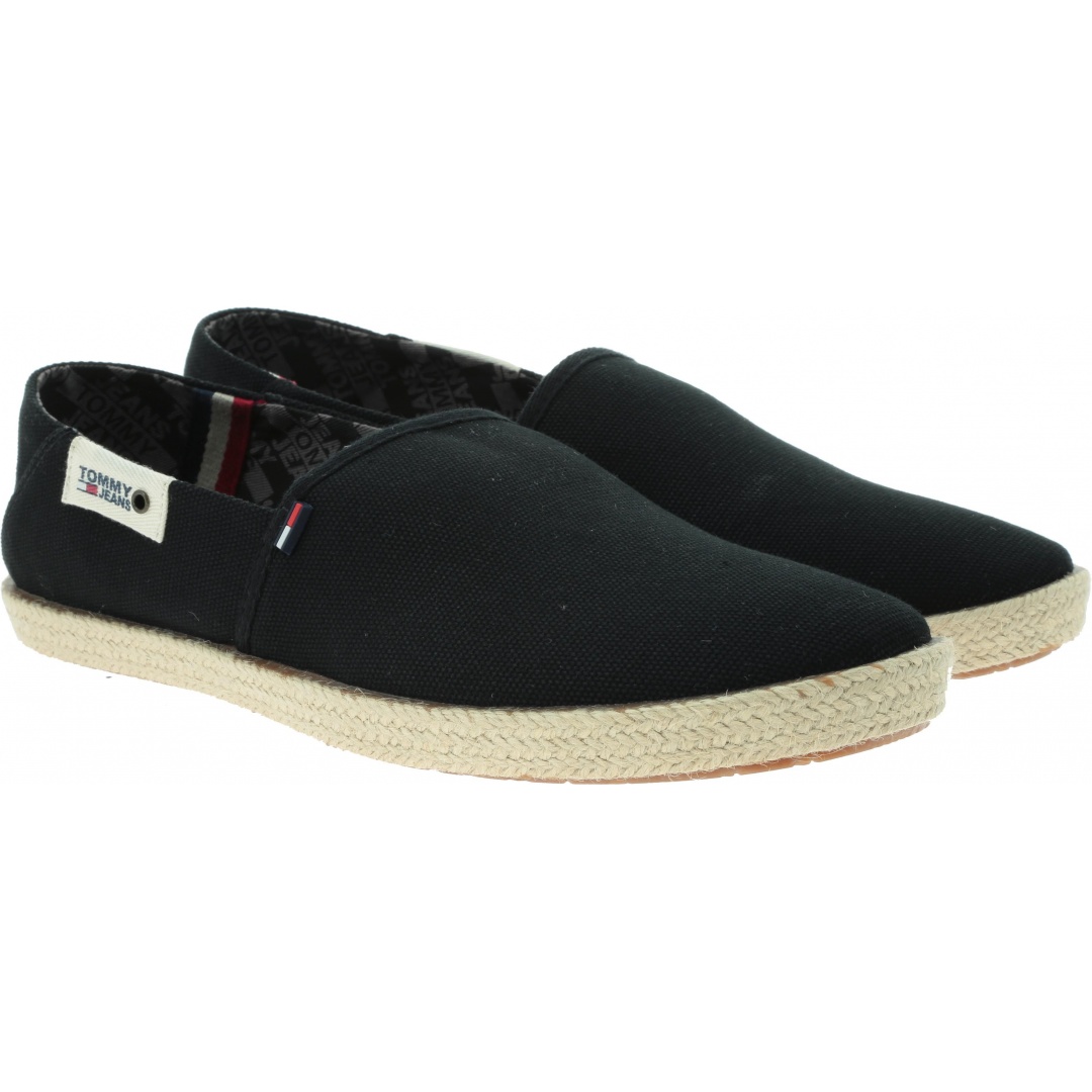 Czarne Espadryle Męskie Tommy Hilfiger Jeans Summer Shoe EM0EM00279 990