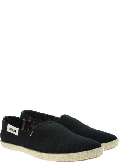 Czarne Espadryle Męskie Tommy Hilfiger Jeans Summer Shoe EM0EM00279 990