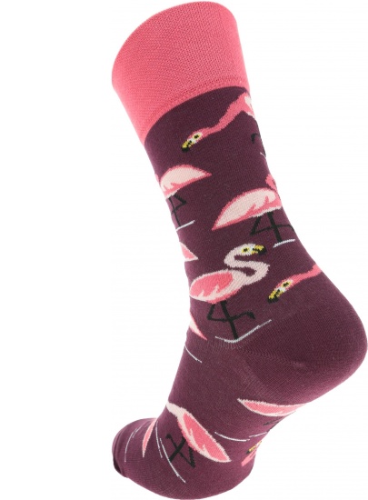 Many Mornings SOCKS PINK FLAMINGO | EN