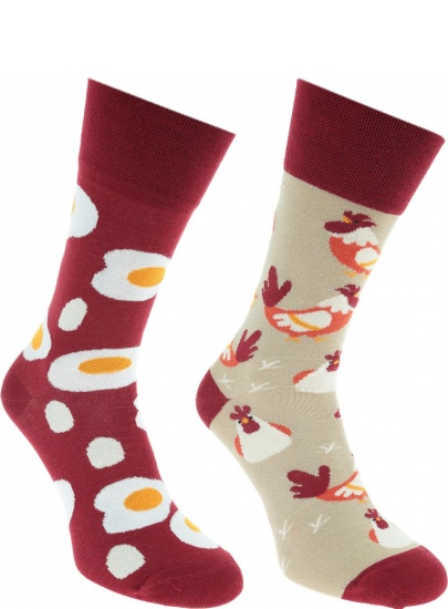 Kolorowe Skarpetki Many Mornings EGG AND CHICKEN