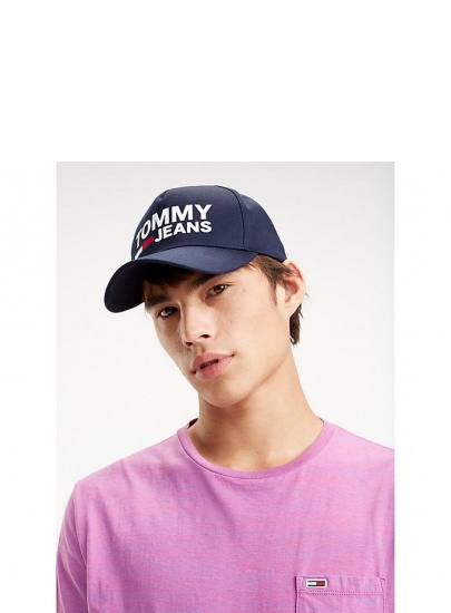 Czapka TOMMY JEANS TJM FLOCK CAP AM0AM04676 496