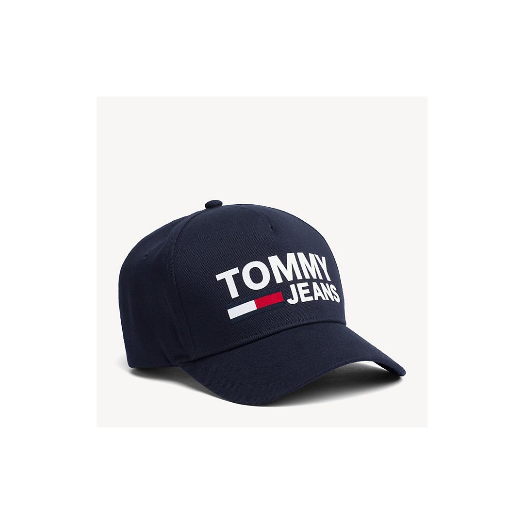 Czapka TOMMY JEANS TJM FLOCK CAP AM0AM04676 496