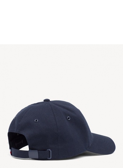 Granatowa Czapka z Daszkiem TOMMY HILFIGER Big Flag Cap AM0AM04508 413