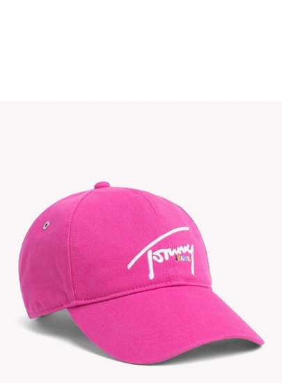 Różowa Czapka TOMMY JEANS Signature Cap AW0AW06567 522