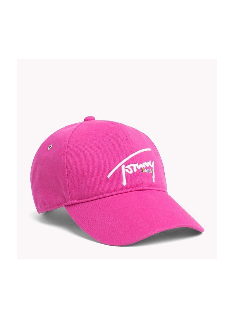 Różowa Czapka TOMMY JEANS Signature Cap AW0AW06567 522 Różowa Czapka TOMMY JEANS Signature Cap AW0AW06567 522