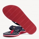 Granatowe Japonki Tommy Hilfiger Flat Beach Sandal Embossed FW0FW03889 403