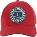 Czerwona Czapka TOMMY HILFIGER Round Patch Cap AM0AM04503 659