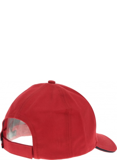 Czerwona Czapka TOMMY HILFIGER Round Patch Cap AM0AM04503 659