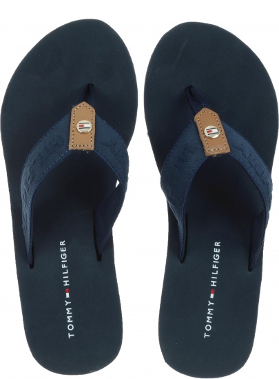Japonki na koturnie Tommy Hilfiger Flag Wedge Beach Sandal FW0FW03863 020