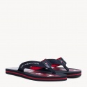 Granatowe Japonki Tommy Hilfiger Flat Beach Sandal Flag Print FW0FW03885