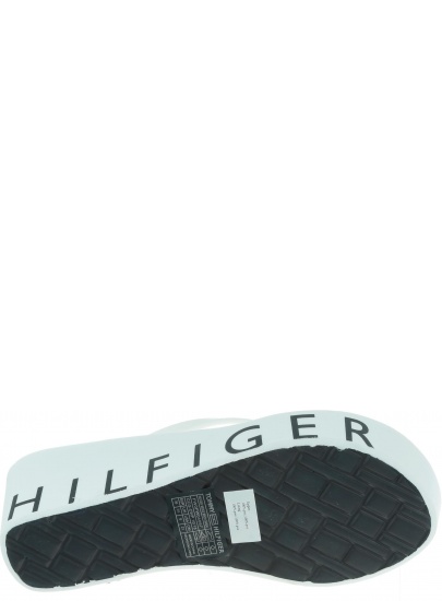 Japonki na koturnie Tommy Hilfiger Wedge Beach Sandal FW0FW04057 100