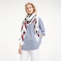 Biała Chusta Tommy Hilfiger Bold Tommy Square AW0AW06595 104