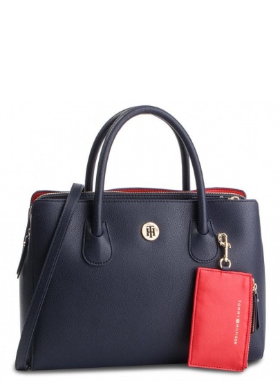Granatowa Torebka TOMMY HILFIGER Charming AW0AW06487 413