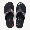 Granatowe Japonki TOMMY HILFIGER Seasonal Stripe Beach FM0FM02075 403