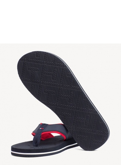 Granatowe Japonki TOMMY HILFIGER Moulded Footbed Beach FM0FM02086 403