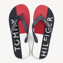 Japonki TOMMY HILFIGER Print Beach Midnight FM0FM02074 403