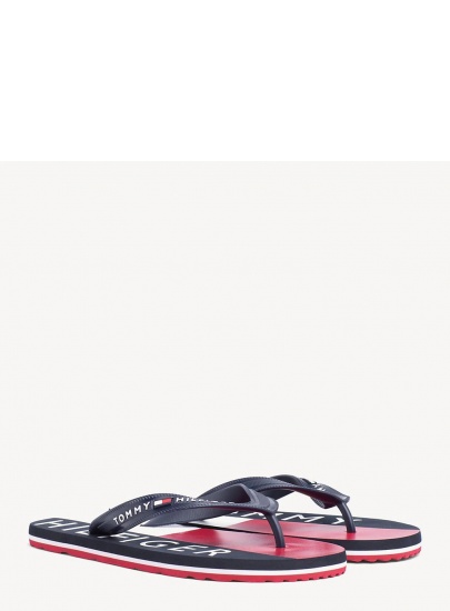 Japonki TOMMY HILFIGER Print Beach Midnight FM0FM02074 403